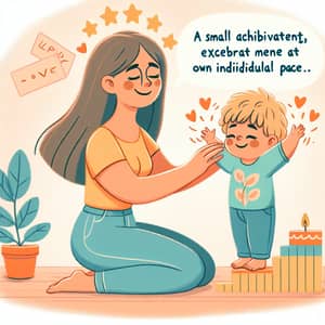 Empathic Mother Celebrates Child's Milestones with Love