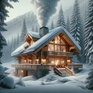 Luxury Chalet in Snowy Forest | Photo Gallery