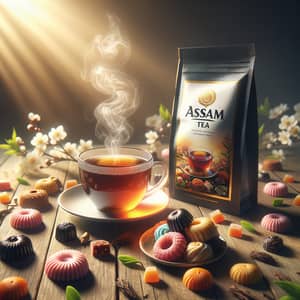 Delightful Spring Tea Experience with Assam Tea and Sweet Treats