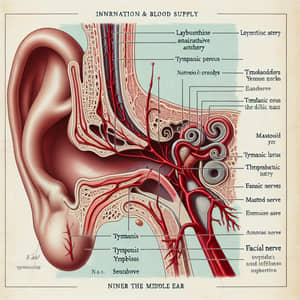 Middle Ear Innervation and Blood Supply: Detailed Anatomy