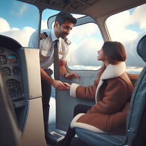 Mid-Flight Excitement: Pilot Opens Airplane Door for Young Passenger