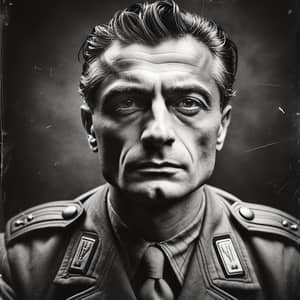Italian Man Portrait 1940s | Vintage War-Time Photography
