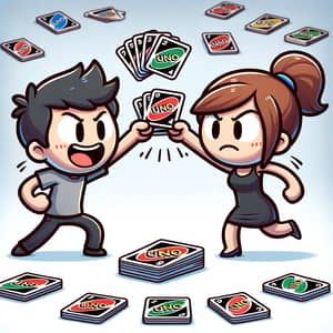 Exciting Uno Card Duel: Stickman Battle