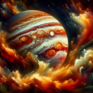 Dynamic Jupiter Art | Abstract Digital Painting