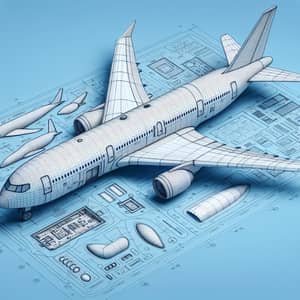 Detailed 3D Airplane Fuselage Design
