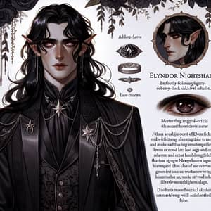 Elyndor Nightshade: Regal Elven-Vampire Perfection | D&D Character