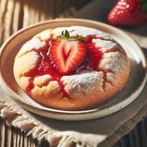 Delicious Strawberry Filled Cookie | Baked Treat