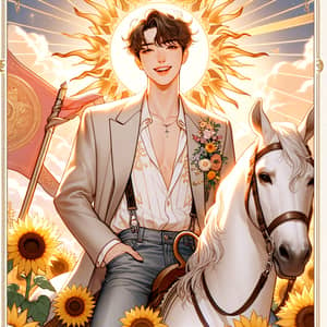 Sun Tarot Card featuring Jungkook from BTS