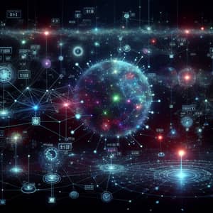 Cosmic Cyber Network: Enigmatic Nodes & Data Transfer