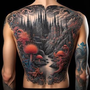 Sandivistan Back Tattoo Design | Intricate Fantasy Artwork