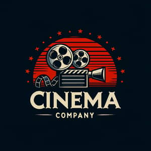 Captivating Cinema Company Logo Design | Vintage Film Elements