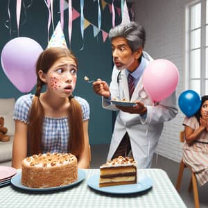 Teen Girl Allergic Reaction at Birthday Party - Medical Checkup