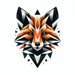 Baby Fox Logo Triangulation - Stylish and Versatile Design