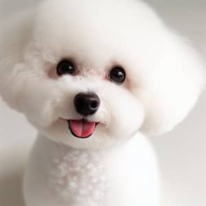 Close-up Image of Cute Bichon Frise Dog