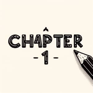 Simple Pencil Drawing of 'Chapter 1'