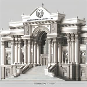 Modern & Neoclassical Presidential Palace with Mongolian Cultural Elements