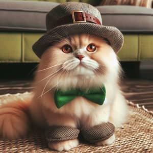 Cat with Hat - Cute Feline in Stylish Headwear