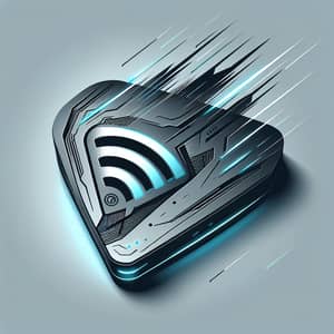 Futuristic Wi-Fi 7 Device | High-Speed Networking Technology