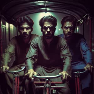Dark Night Horror: South Asian Men on Cycle Rickshaw