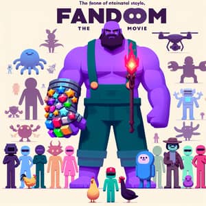 Fandom The Movie Poster ft. Thanos & Popular Characters