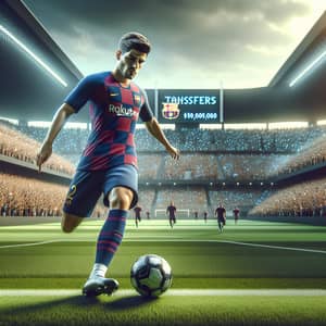 Footballer in Barcelona Kit for $10000 - Digital Art