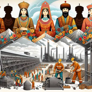 Labor Protection Day Celebration: Ancient Kazakh Tribes & Modern Industry