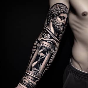 Stoic Philosophy Arm Tattoo Design