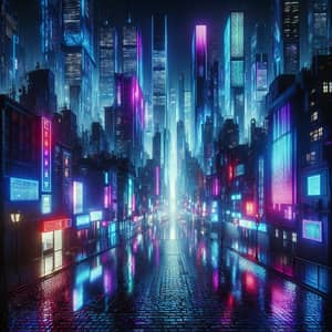 Futuristic Cityscape Alive with Neon Lights | Cyberpunk Aesthetic
