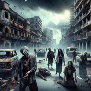 Zombie Apocalypse: Desolate Streets & Decaying Buildings