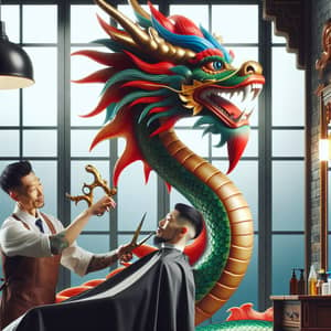 Chinese Dragon Barber Experience | Fun & Vibrant Haircut