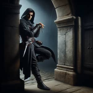 Male Assassin Thief Character | RPG Urban Setting