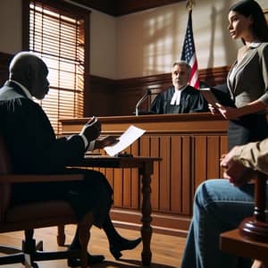 Legal Justice in Action: Courtroom Drama with Diverse Characters