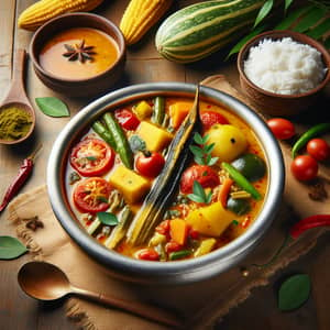 Authentic South Indian Sambar Recipe | Drumsticks, Pumpkins, Tomatoes & Lentils