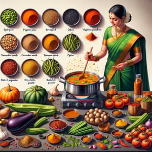 Authentic South Indian Sambhar Recipe | Ingredients & Procedure