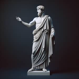 Pythagoras in Classical Greek Attire - Historical Figure Depiction