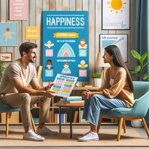Empower Your Happiness: Life Coaching Session in a Cozy Room