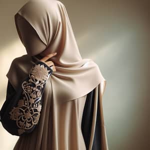 Elegant Muslim Woman Embracing Femininity