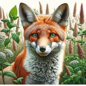 Inquisitive 'Le Renard' Fox with Bright Eyes in Wild European Habitat