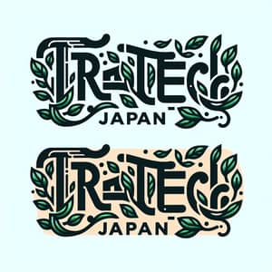 TradeTech Japan Lettering Logo Design | Eco-Friendly Elements