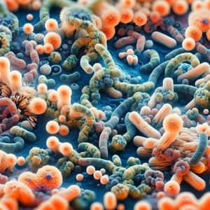 Vibrant Archaebacteria: Microscopic Wonders with Unique Structures