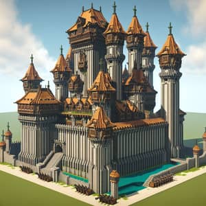 High-Definition Medieval Roman Castle in Minecraft