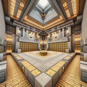 Large Minecraft Treasure Room - Stone & Wood Interior
