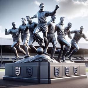 Dynamic Statue of 7 Magnificent Football Players | Famous Team Tribute