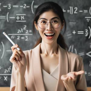 Maths Shortcut Tricks Explained by Enthusiastic Asian Female Teacher
