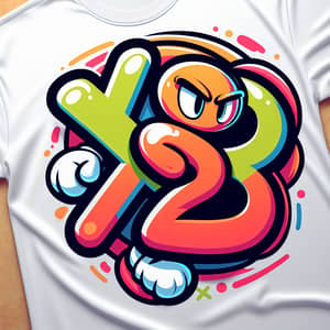 Playful & Vibrant 'XSRC-23' Cartoon-Style T-shirt Design