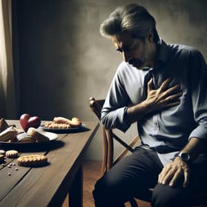 South Asian Man Heart Attack from Unhealthy Habits