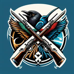 Conflict & Peace Logo Design | Maori Spear vs 1846 British Gun