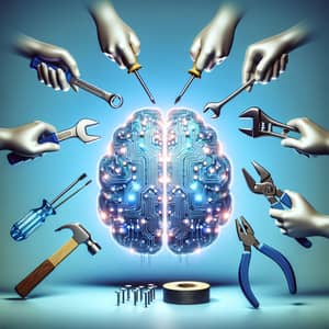 AI Mind Surrounded by Hand Tools: Symbolic Representation of Artificial Intelligence