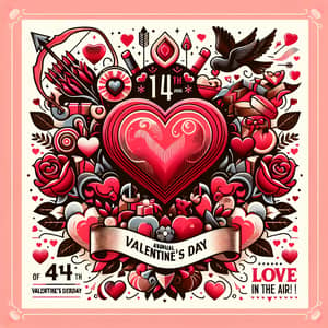 14th Annual Valentine's Day Celebration Poster Design | Love is in the Air