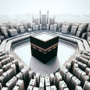 Kaaba View in Mecca - Spiritual Journey | Website Name